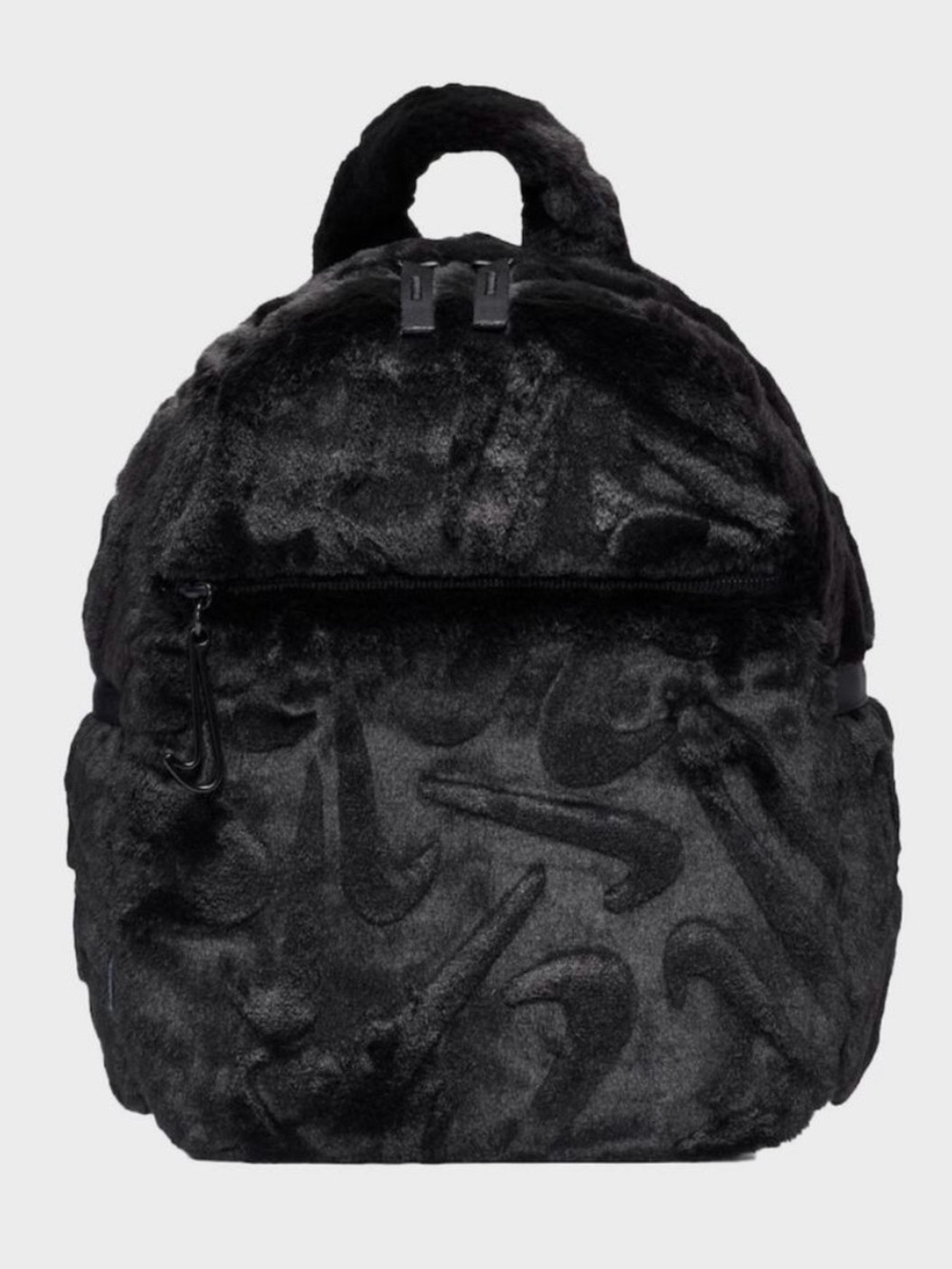 Nike Black Plush Mini Backpack